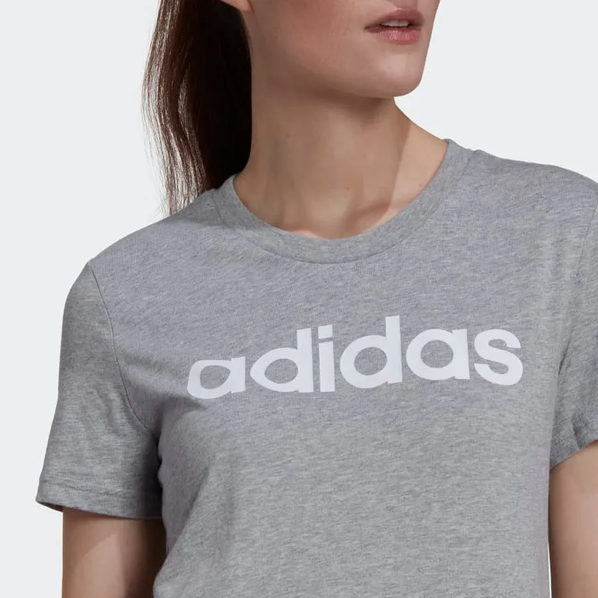 Adidas Women Essentials Slim Logo Casual T-Shirt