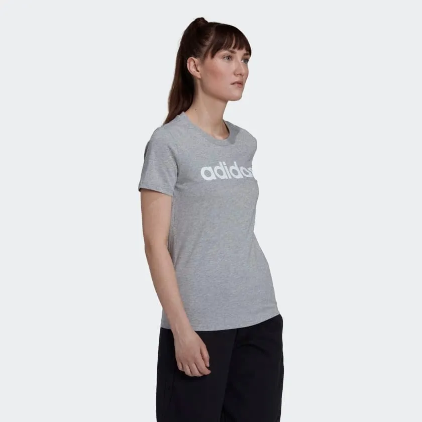 Adidas Women Essentials Slim Logo Casual T-Shirt