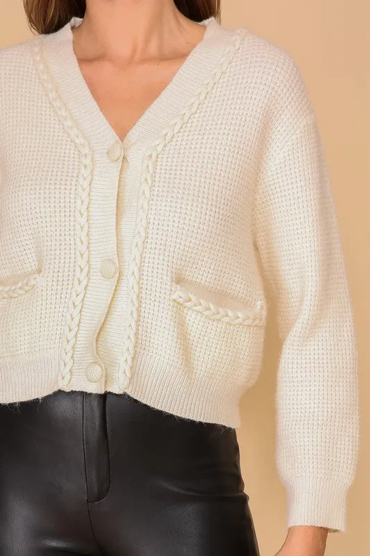 Braid Detail Cardigan