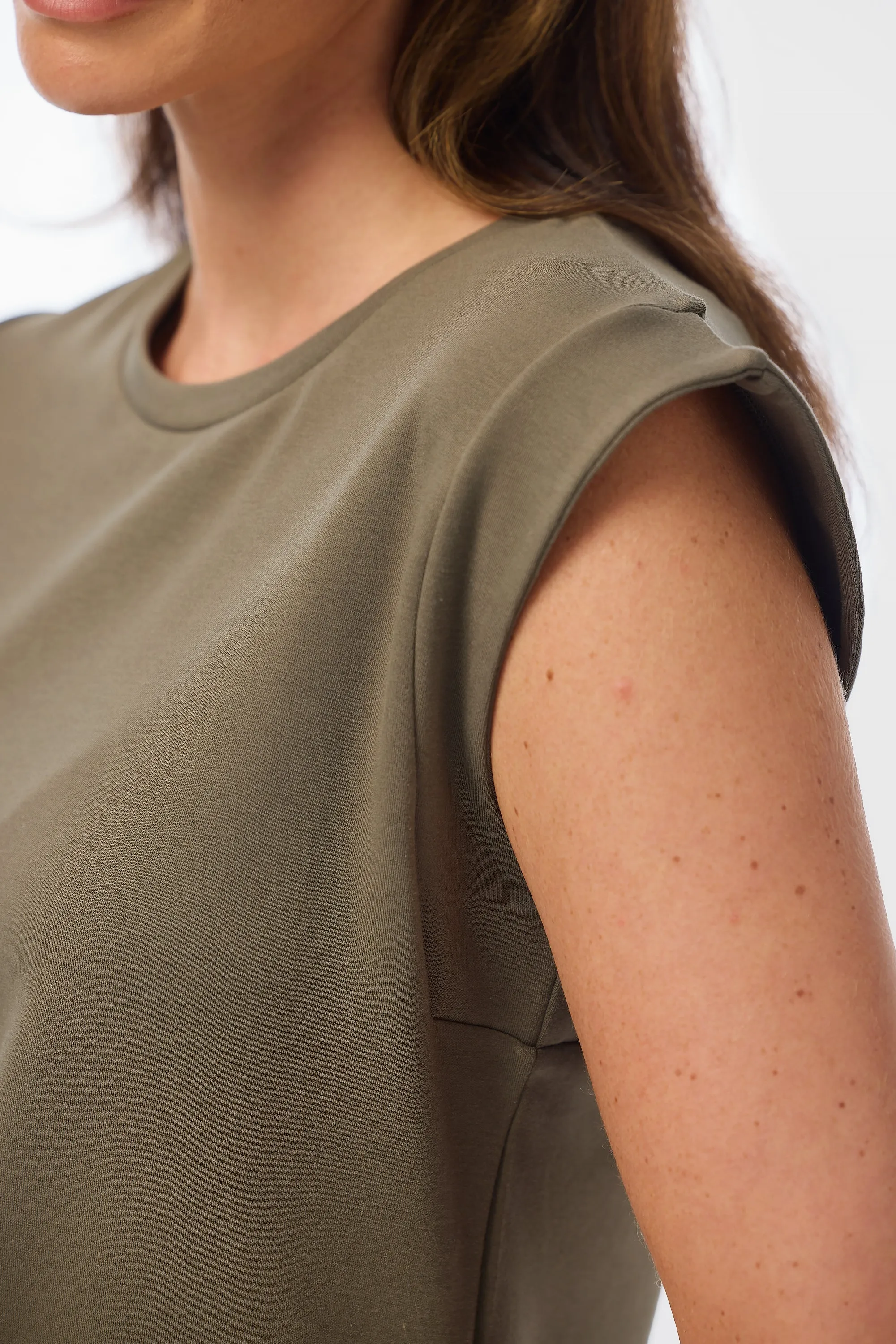 Cap Sleeve Jersey Tank - Thyme