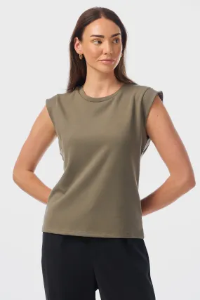 Cap Sleeve Jersey Tank - Thyme