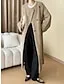 Cardigan Sweater Crew Neck Ribbed Knit with Pockets