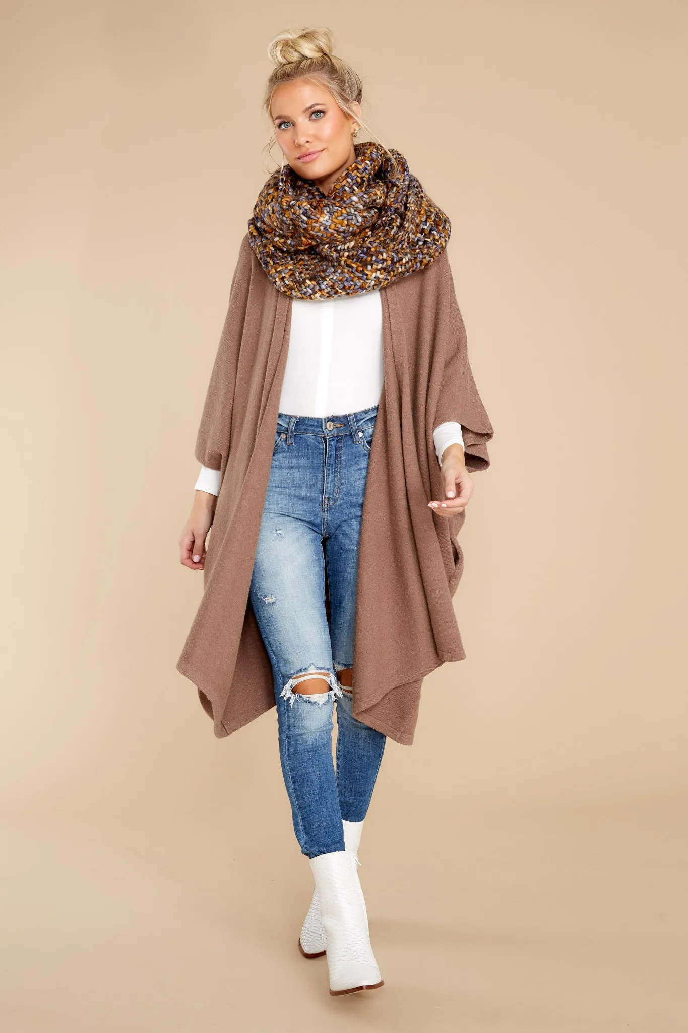 Carefree Days Mocha Cardigan