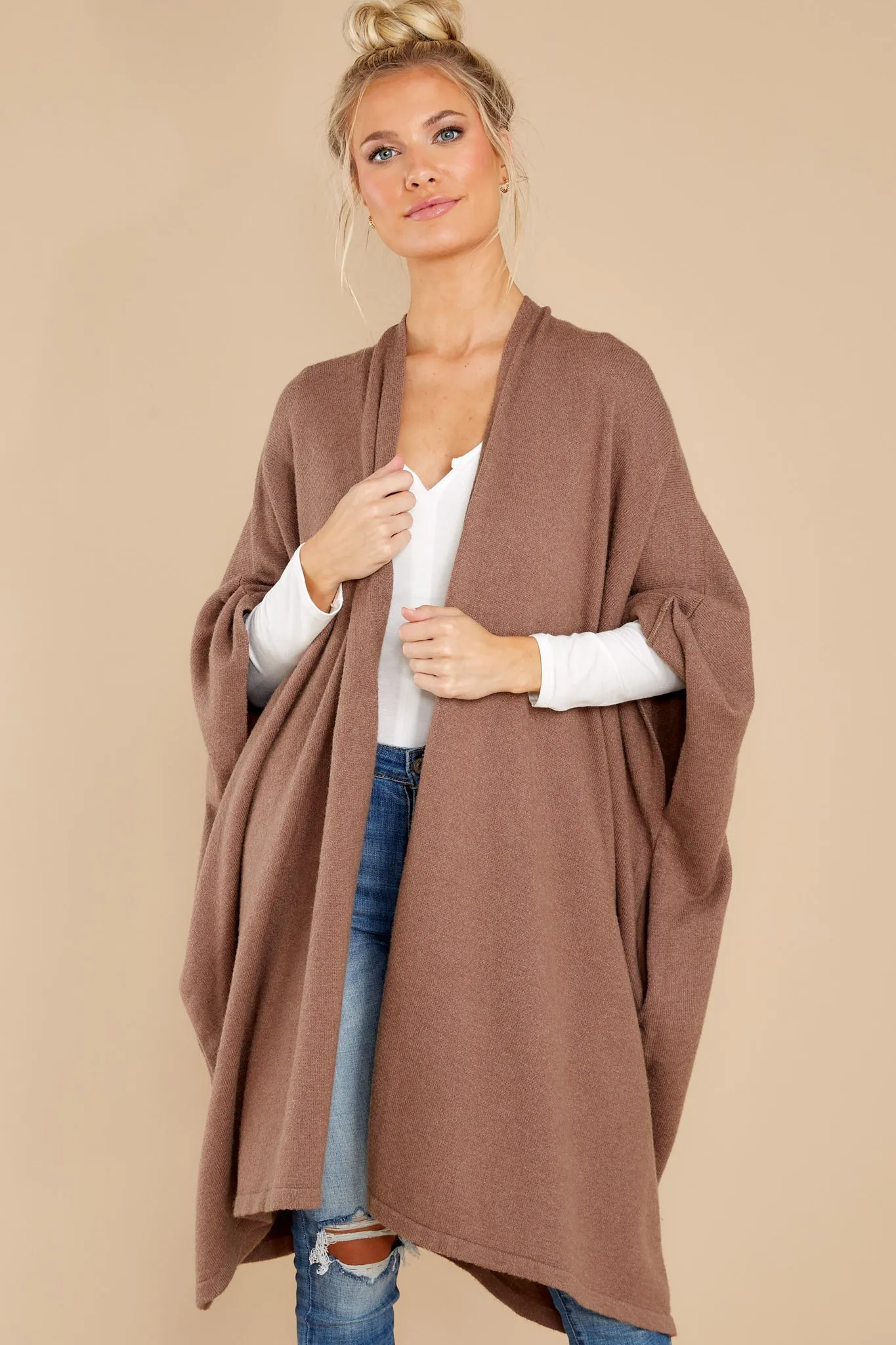 Carefree Days Mocha Cardigan