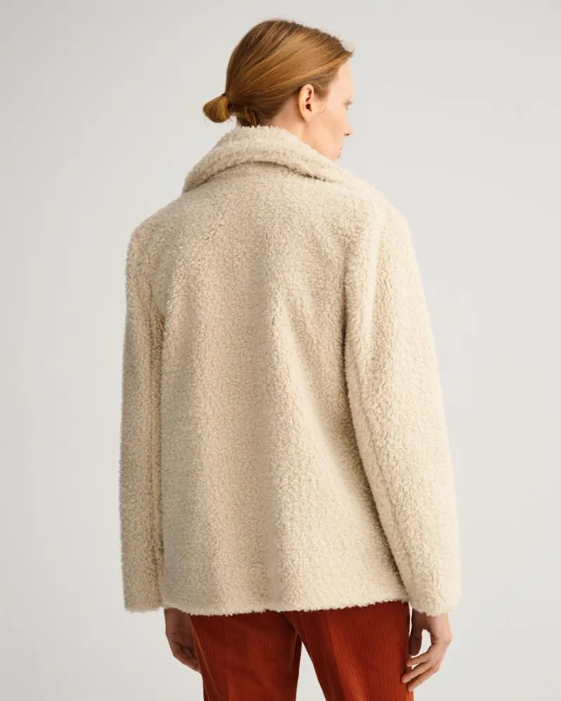 Gant Apparel Womens TEDDY JACKET 34/PUTTY