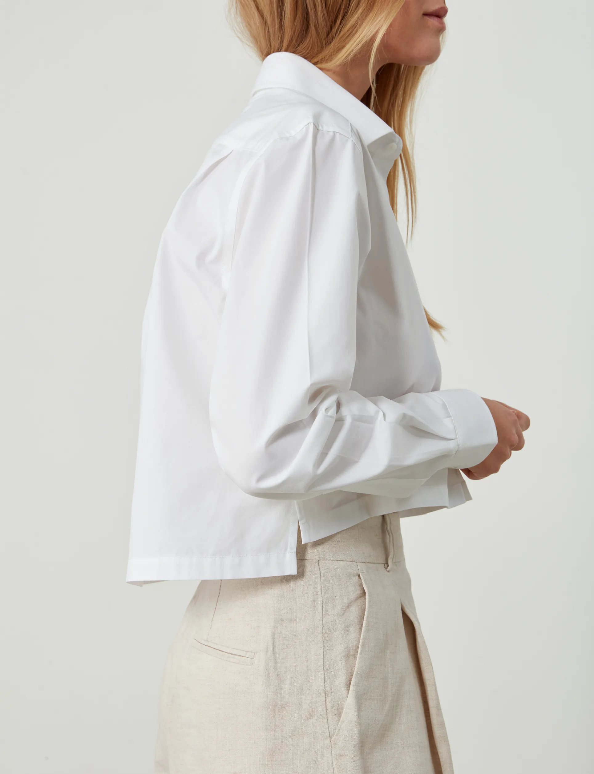 Iris: Poplin, White