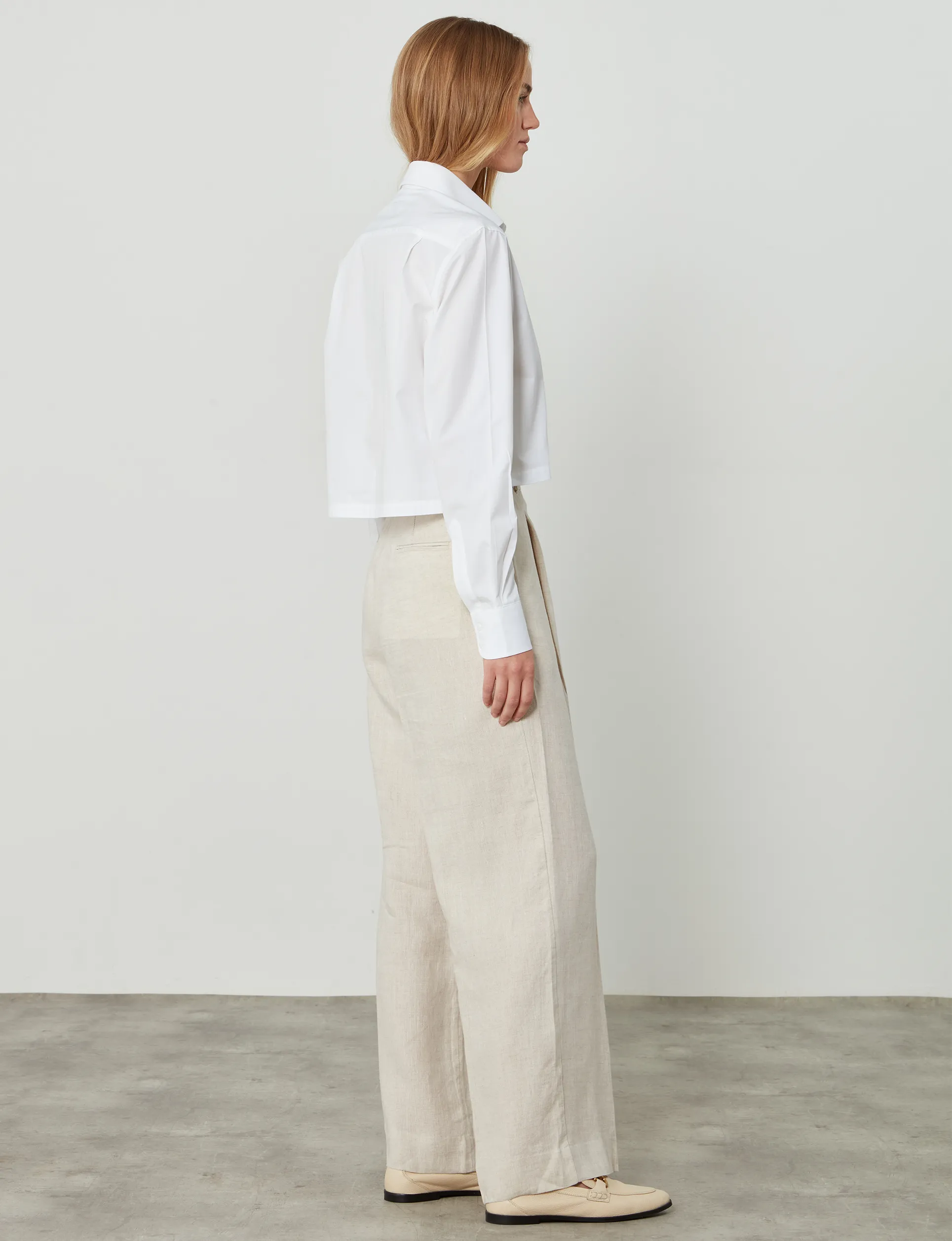 Iris: Poplin, White