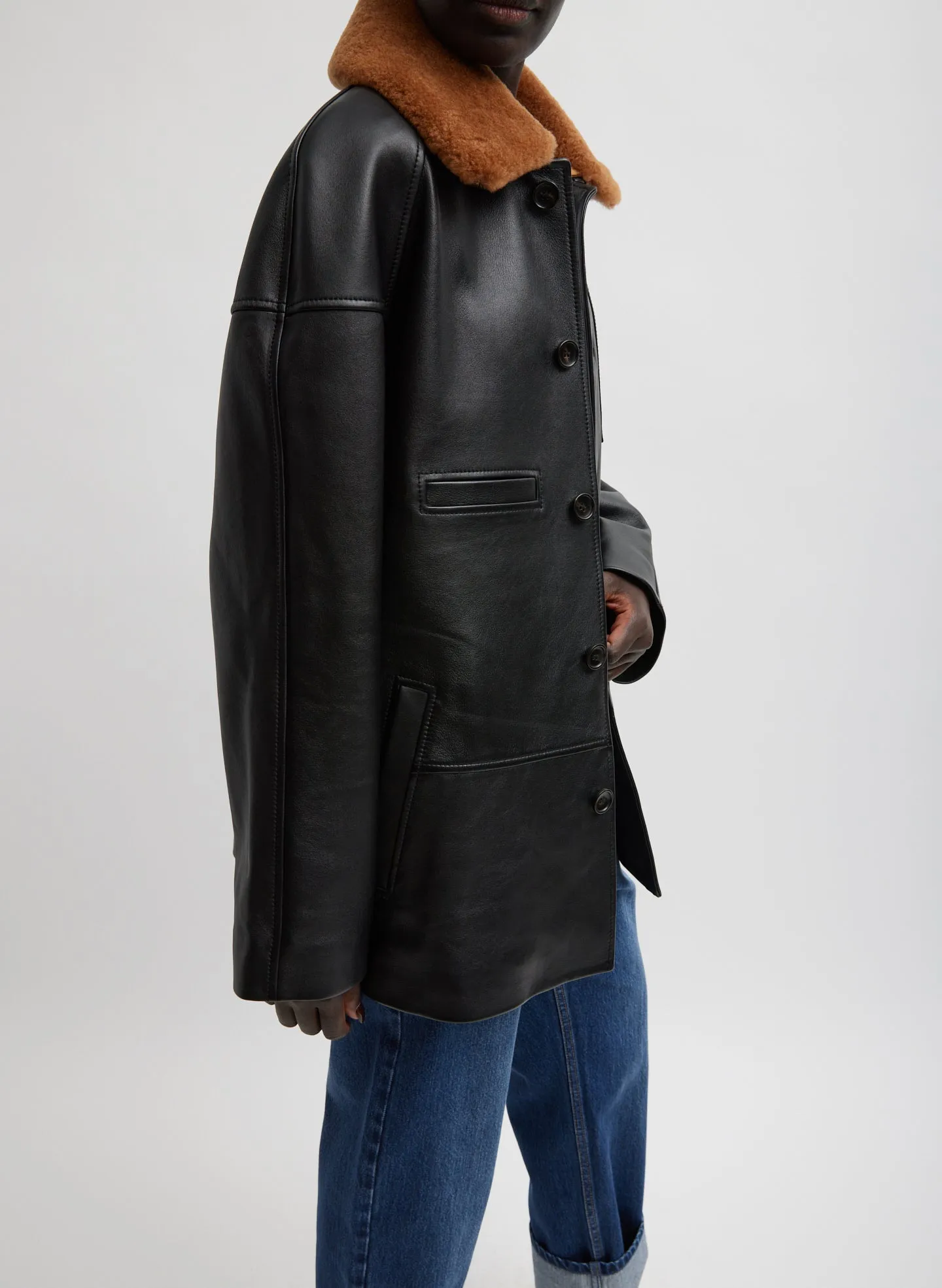 Leather Carcoat