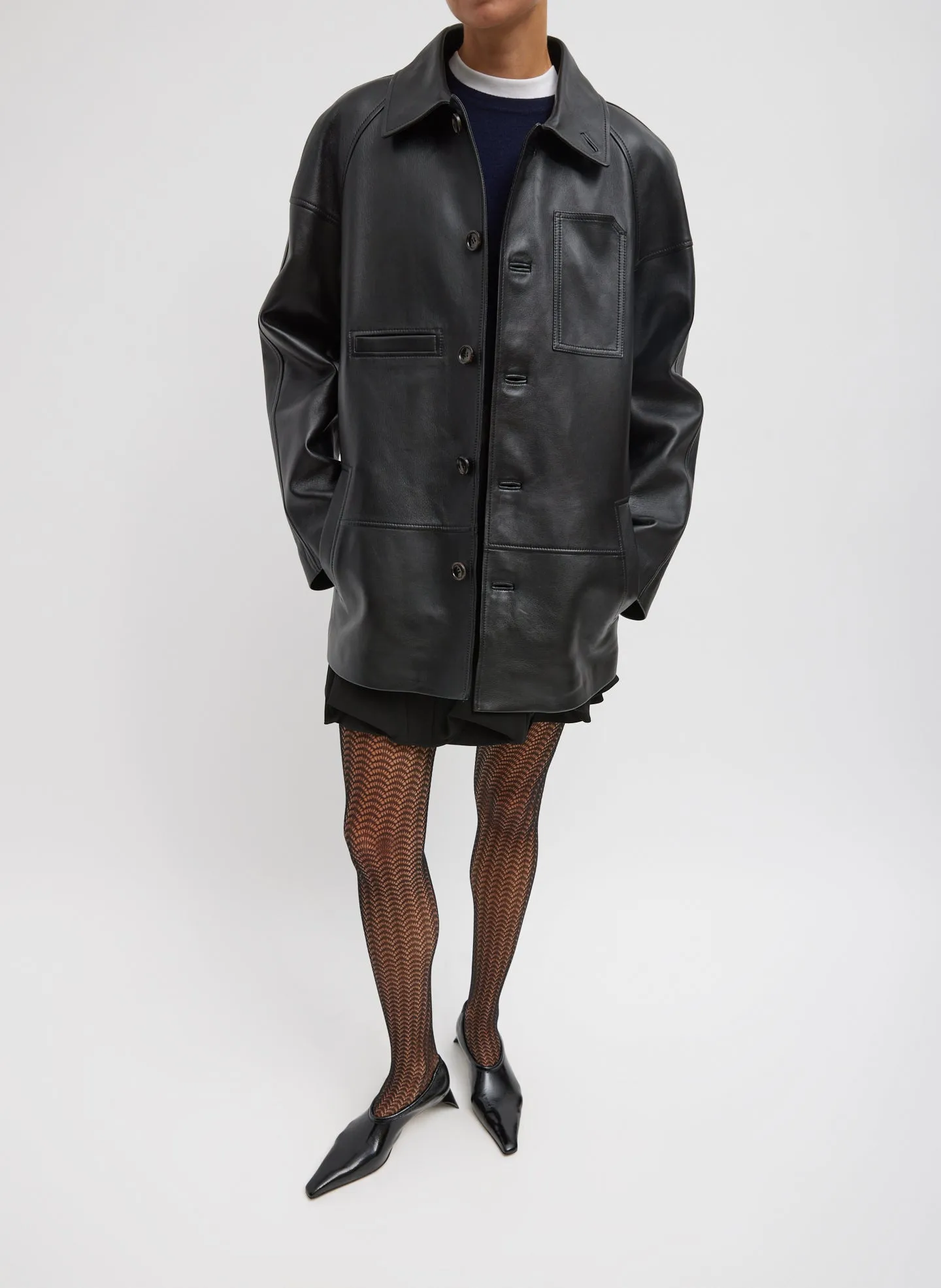 Leather Carcoat