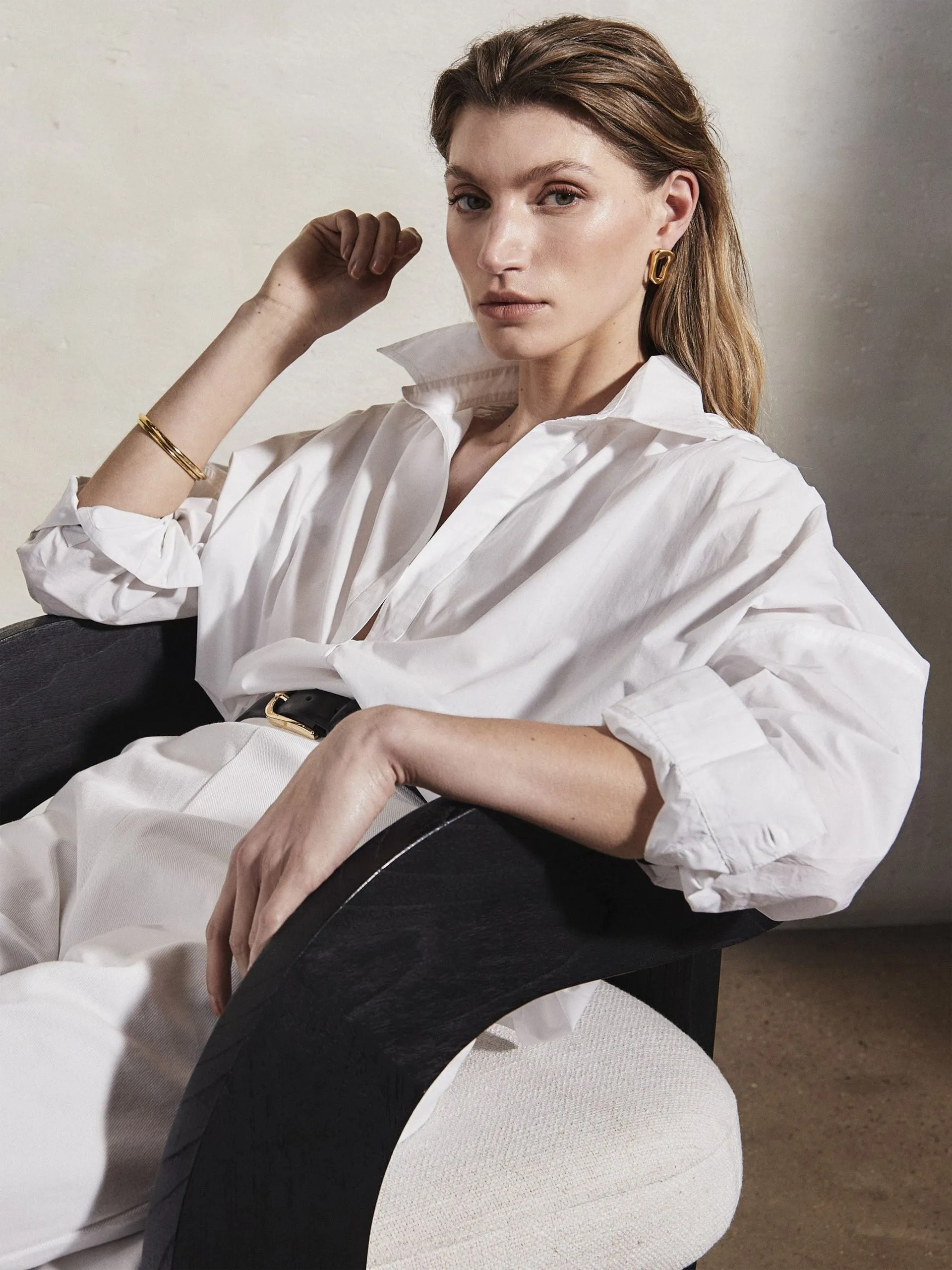 Letizia white cotton shirt