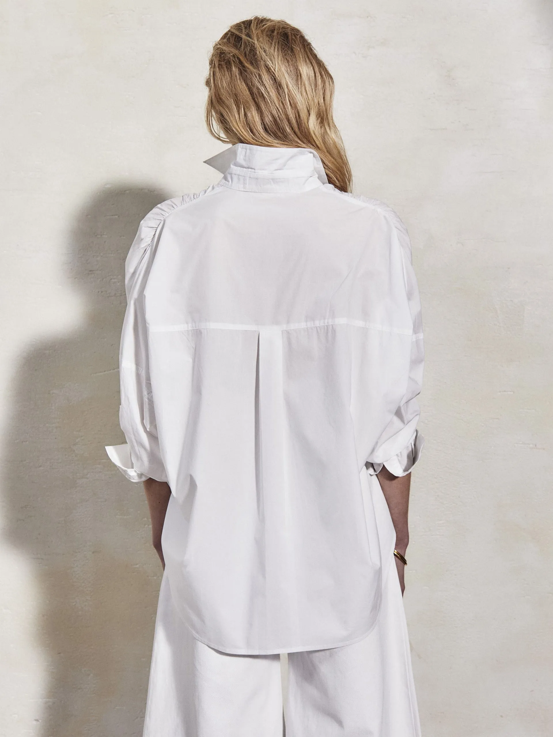 Letizia white cotton shirt