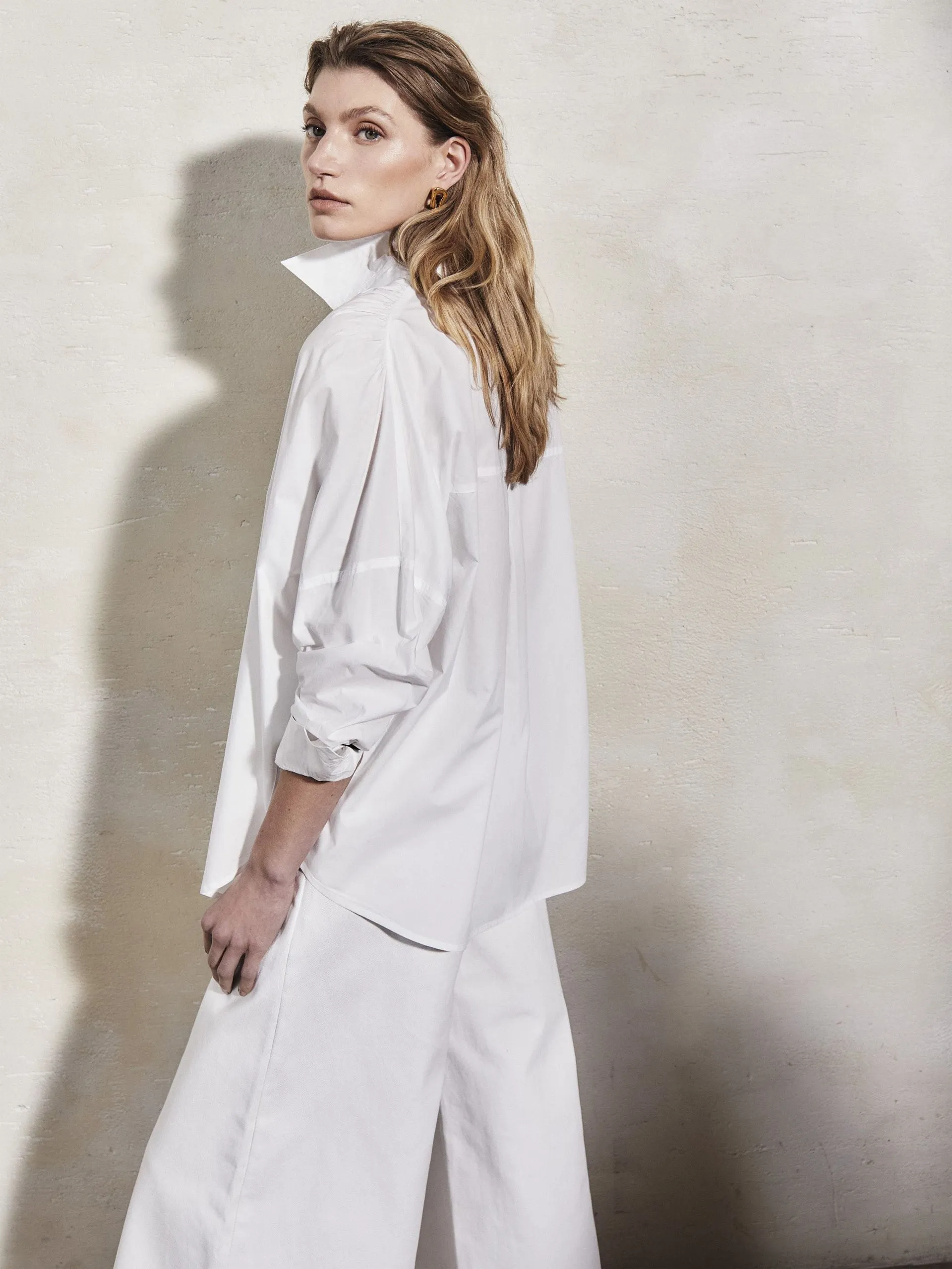 Letizia white cotton shirt