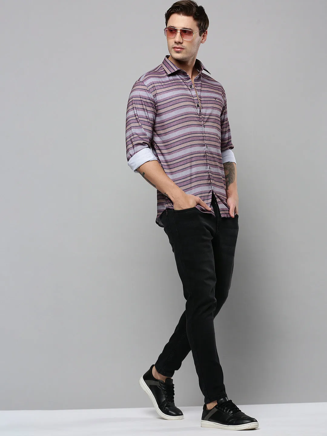 Men Multi Striped Casual Shirt