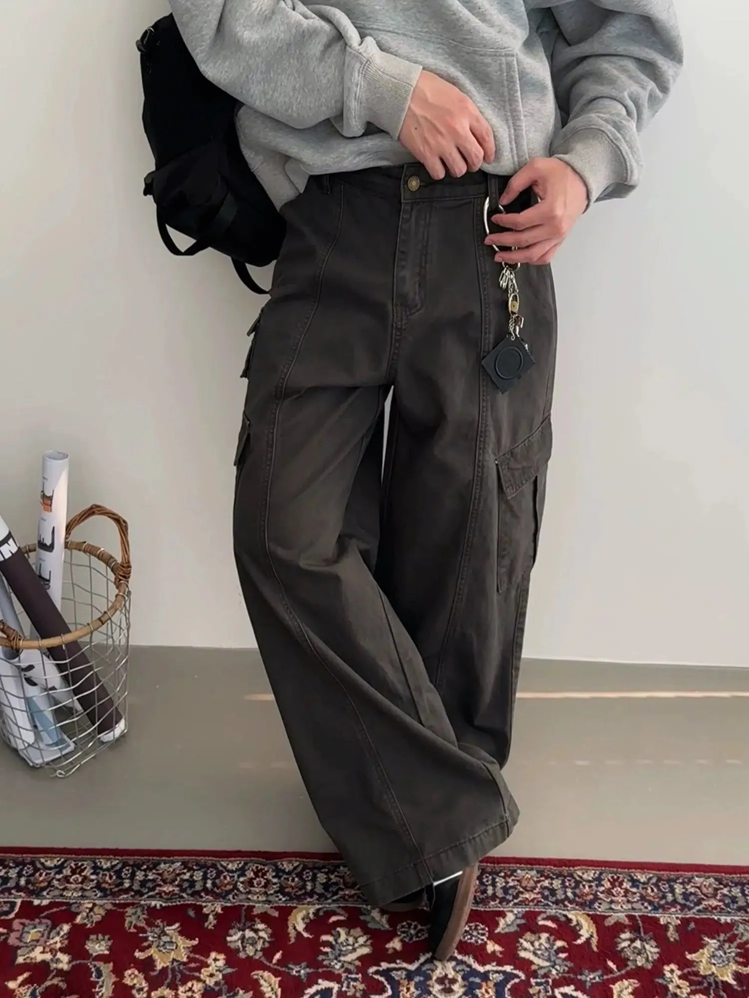Nine Washed Workwear Cargo Pants