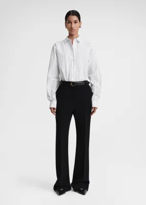 Signature cotton shirt white/black