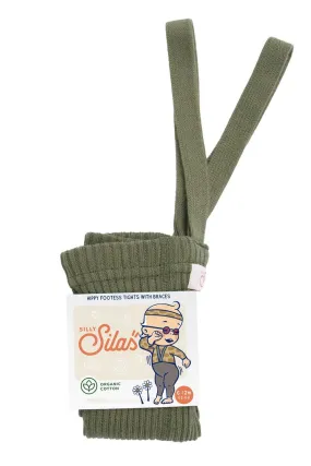 Silly Silas: Hippy Footless Tights - Olive