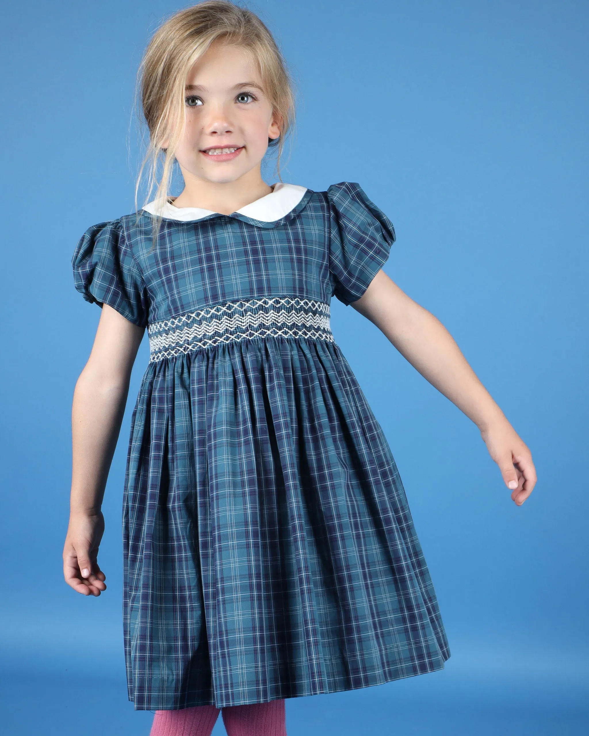 Smocked Girls Dress - Ginny