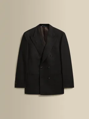 Wool Double Breasted Wide Peak Lapel Suit